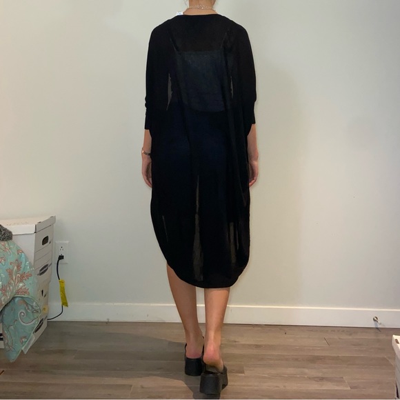 Long black cardigan - Picture 3 of 6